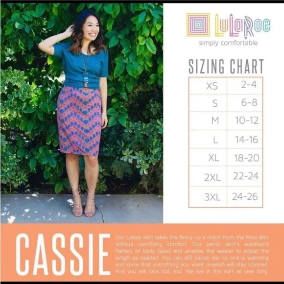 NWT LuLaRoe Cassie Skirt - Picture 6 of 12